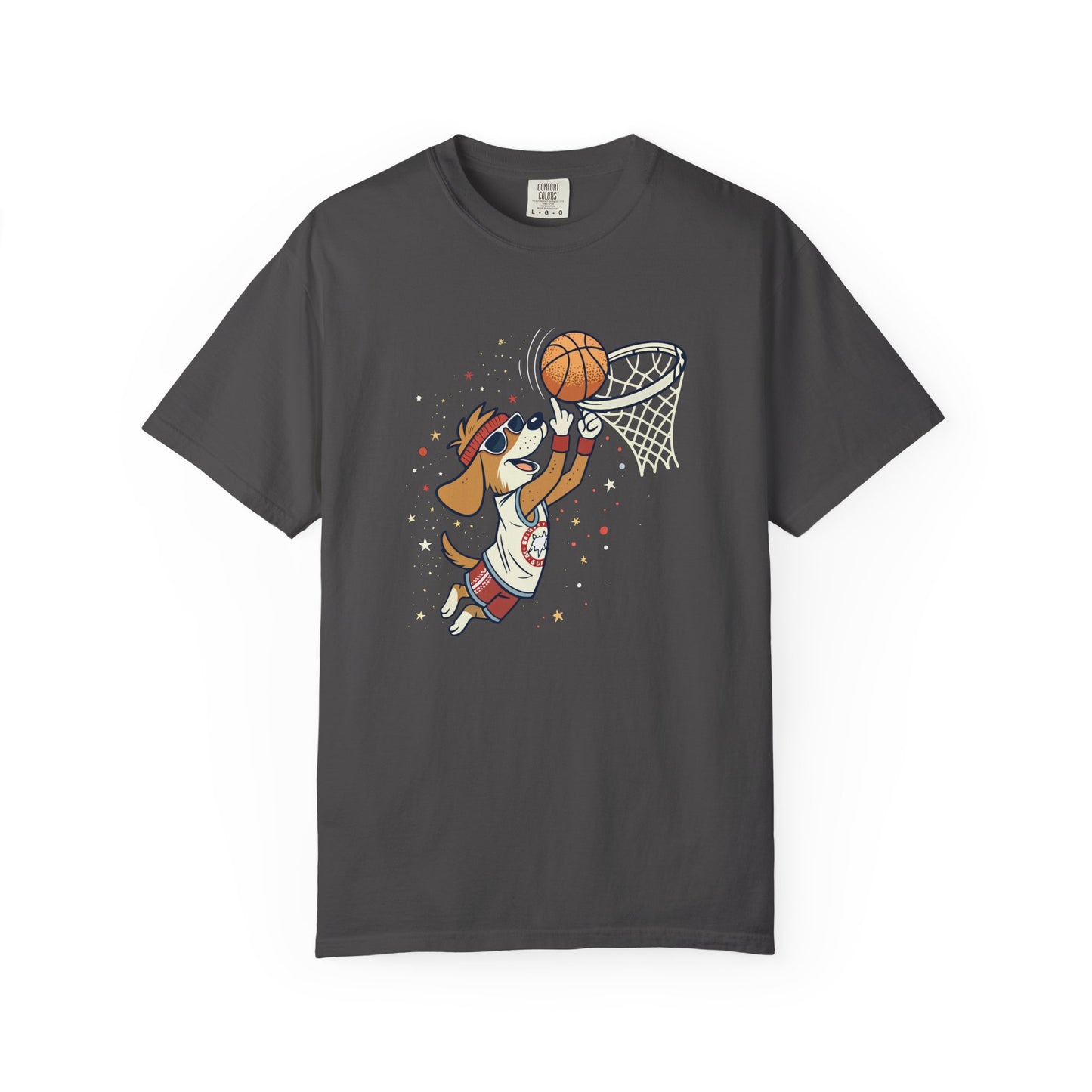 Funny Dog Playing Basketball T-Shirt