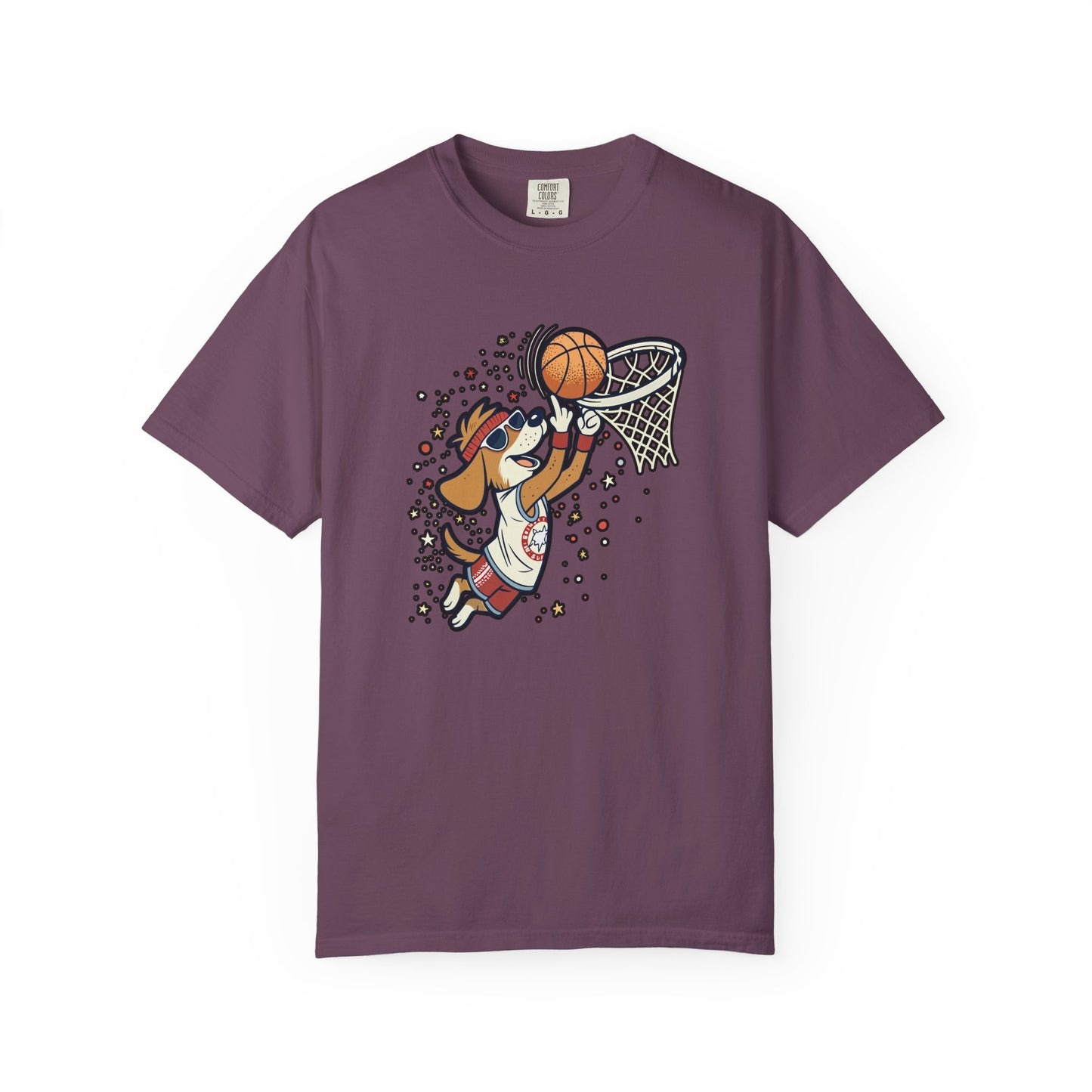 Funny Dog Playing Basketball T-Shirt