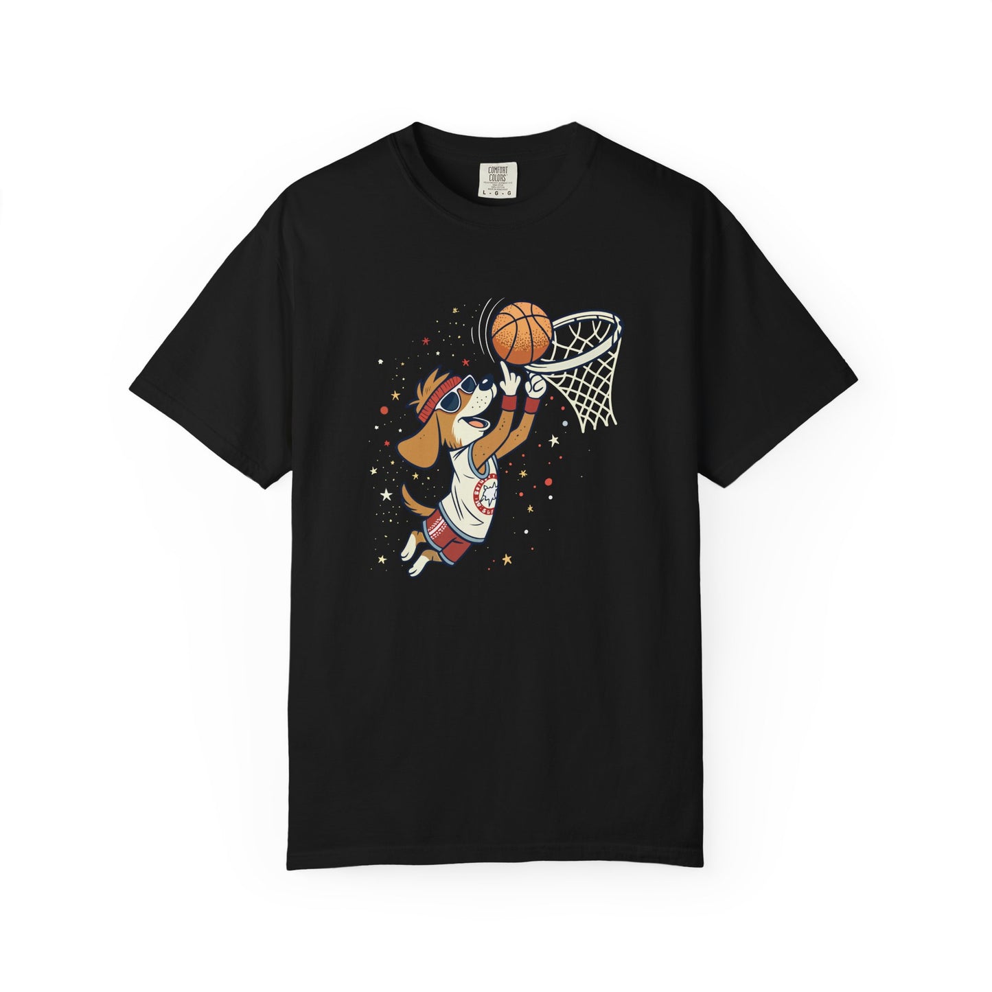 Funny Dog Playing Basketball T-Shirt