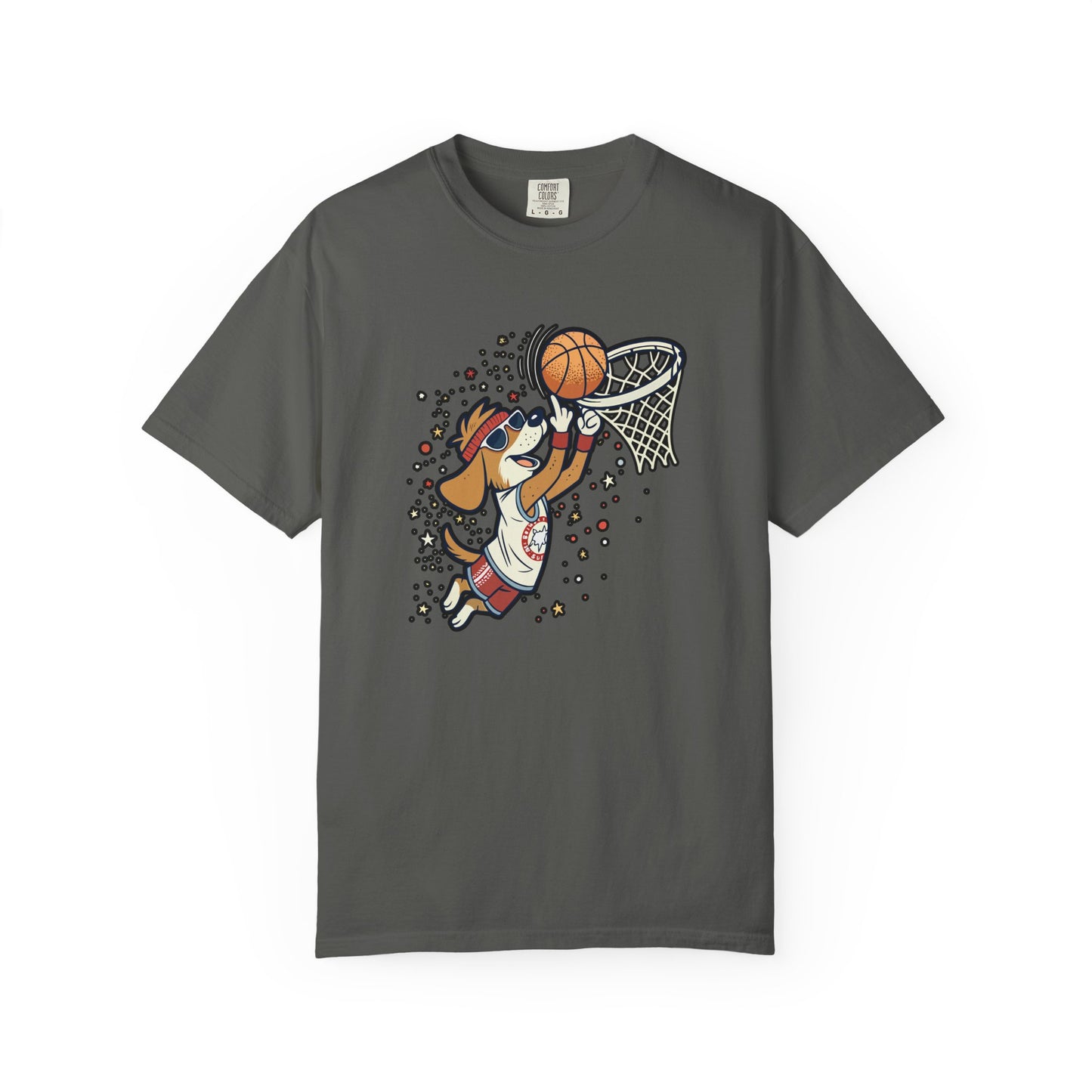 Funny Dog Playing Basketball T-Shirt