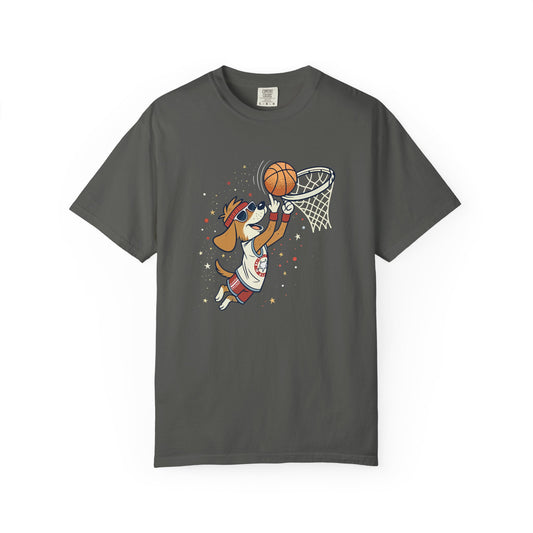 Funny Dog Playing Basketball T-Shirt
