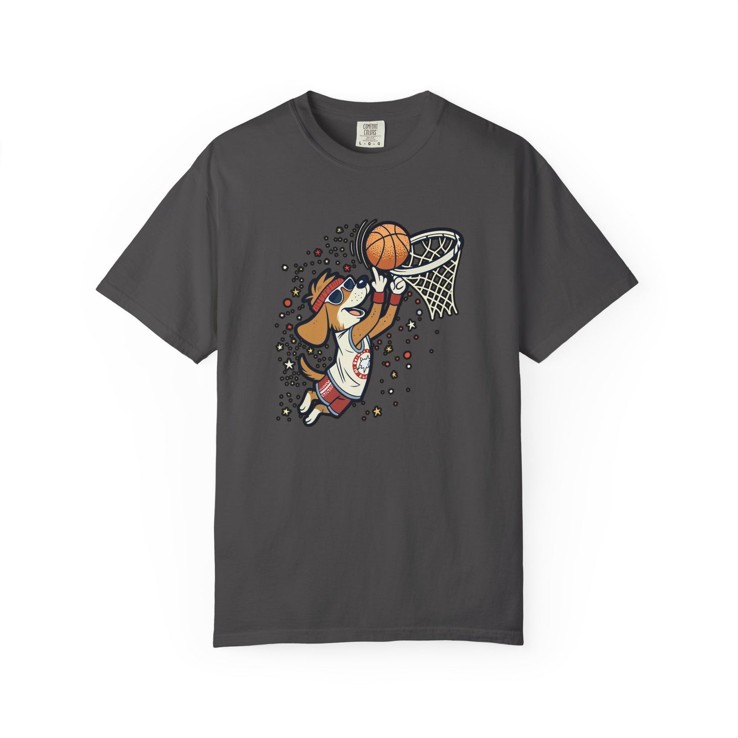 Funny Dog Playing Basketball T-Shirt