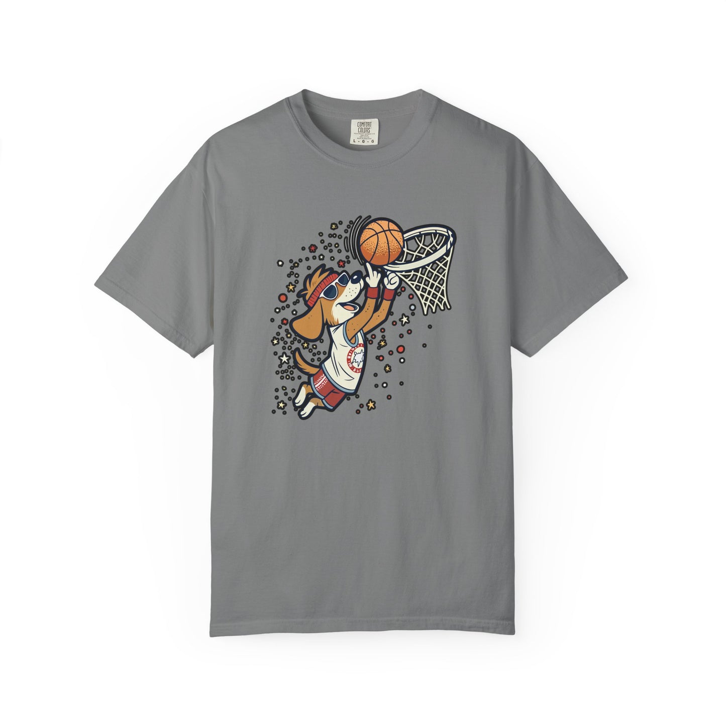 Funny Dog Playing Basketball T-Shirt