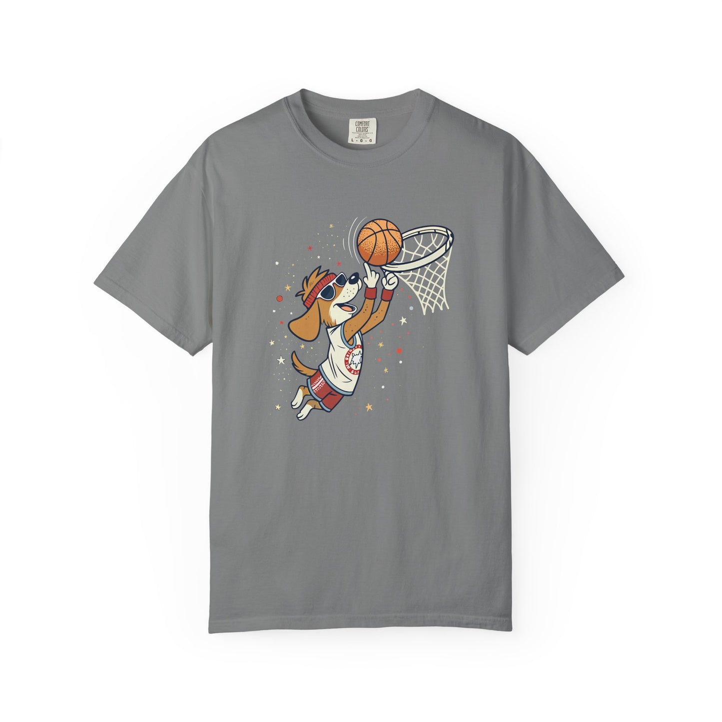 Funny Dog Playing Basketball T-Shirt