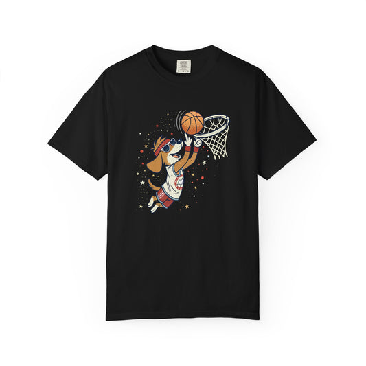 Funny Dog Playing Basketball T-Shirt