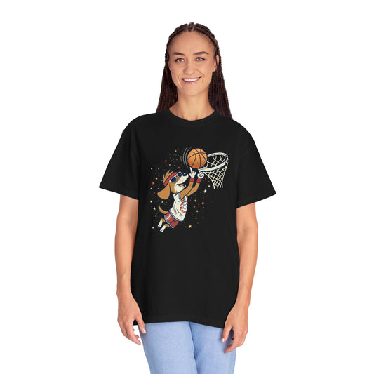 Funny Dog Playing Basketball T-Shirt
