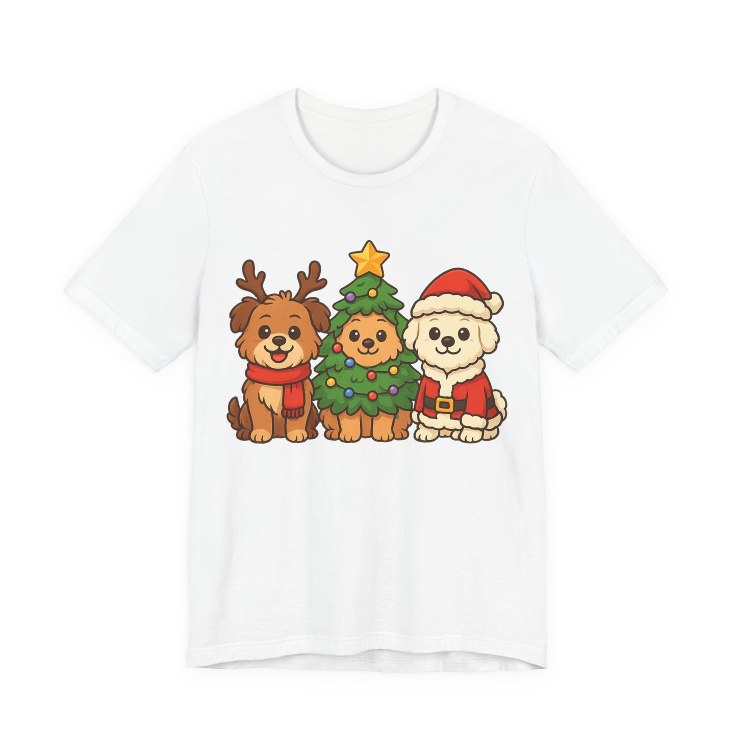 Cute Christmas Dog Trio