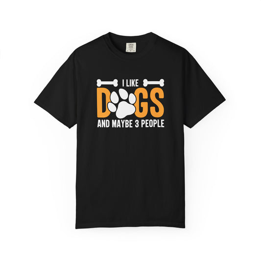 I Like Dogs and Maybe 3 People T-Shirt